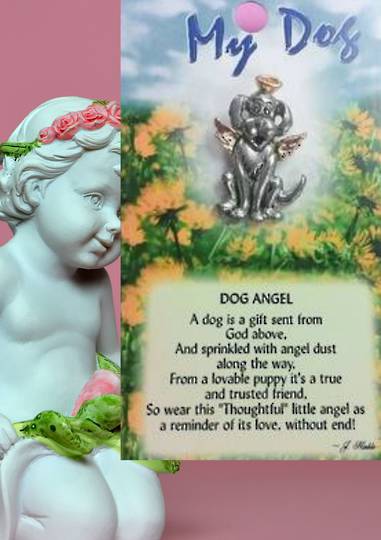 My Dog Angel Pin